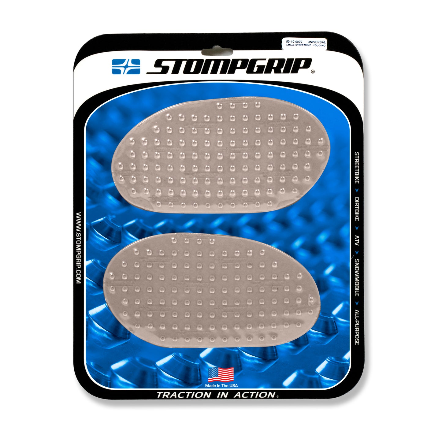 Stompgrip Universal Small Tank Grips Volcano Clear