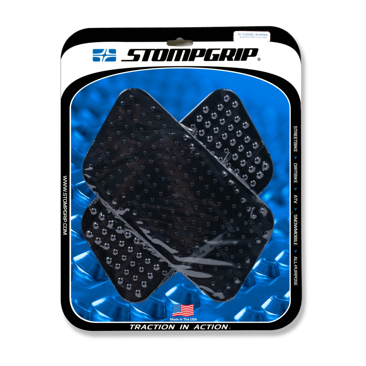 Stompgrip Universal Quad Tank Grip Volcano Black