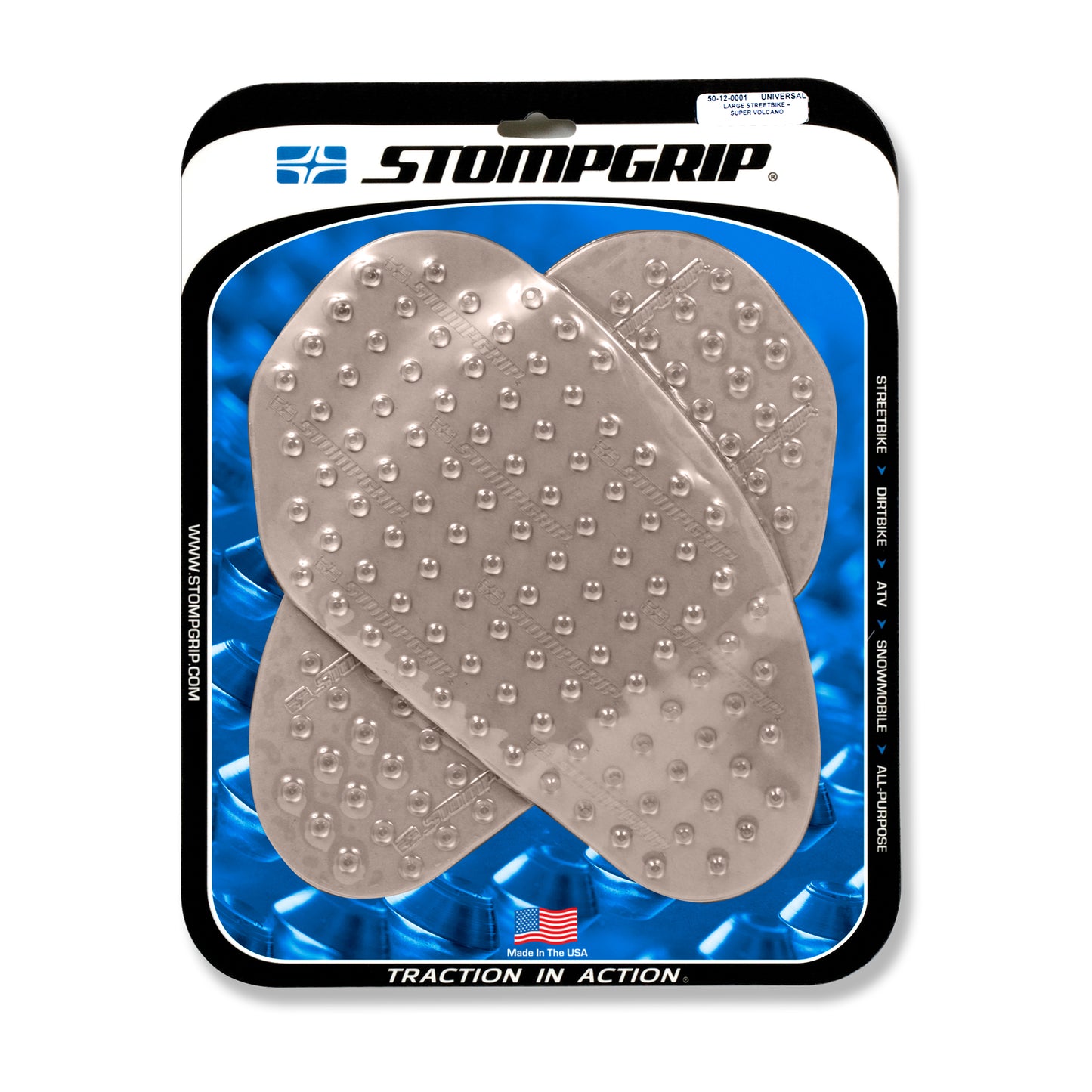 Stompgrip Universal Super Volcano Streetbike Kit Clear
