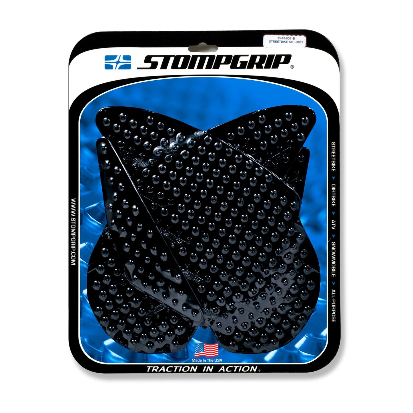 Stompgrip Streetbike Kit Black Fits Yamaha 02-03 YZF-R1