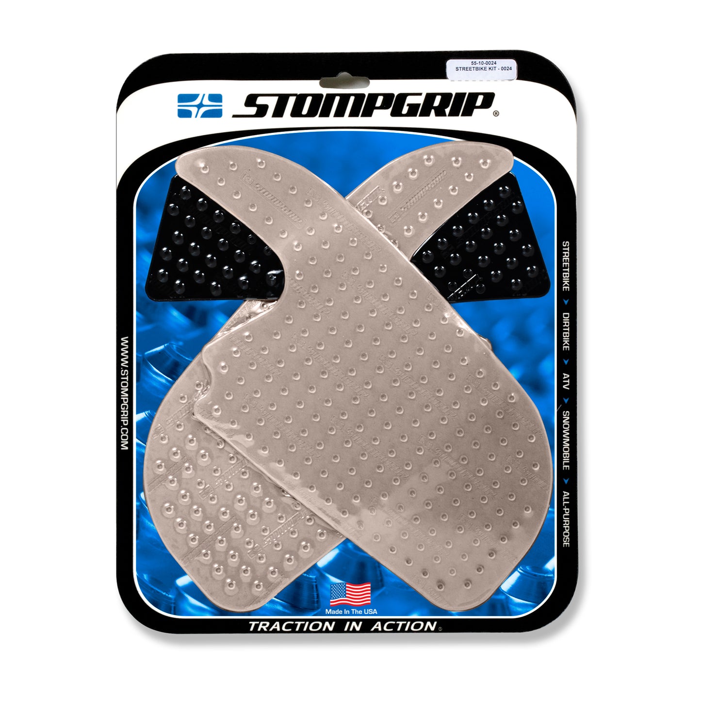 Stompgrip Streetbike Kit Clear Fits Honda 13-19 Cbr600Rr