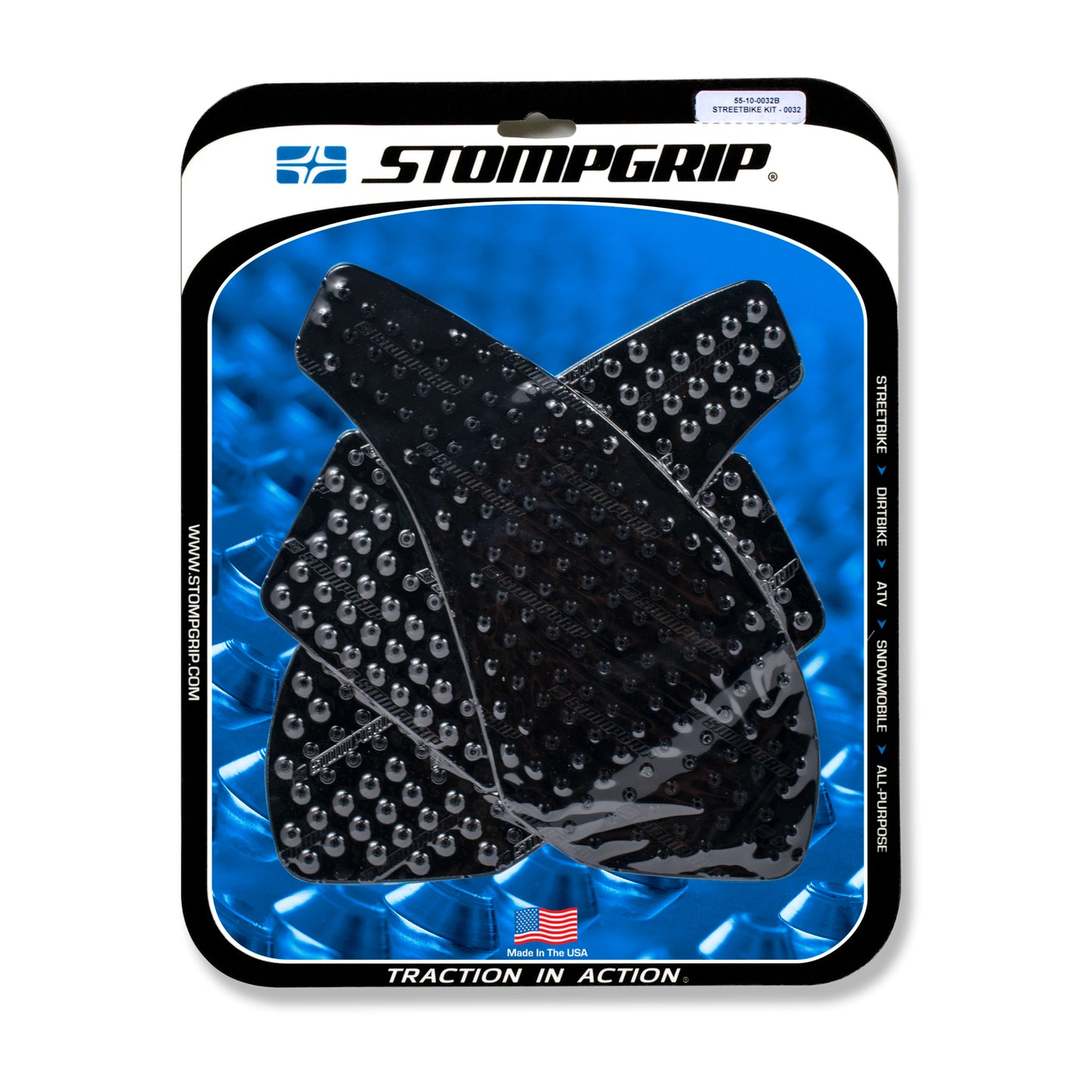 Stompgrip Streetbike Kit Black Fits Kawasaki 07-08 Zx6R