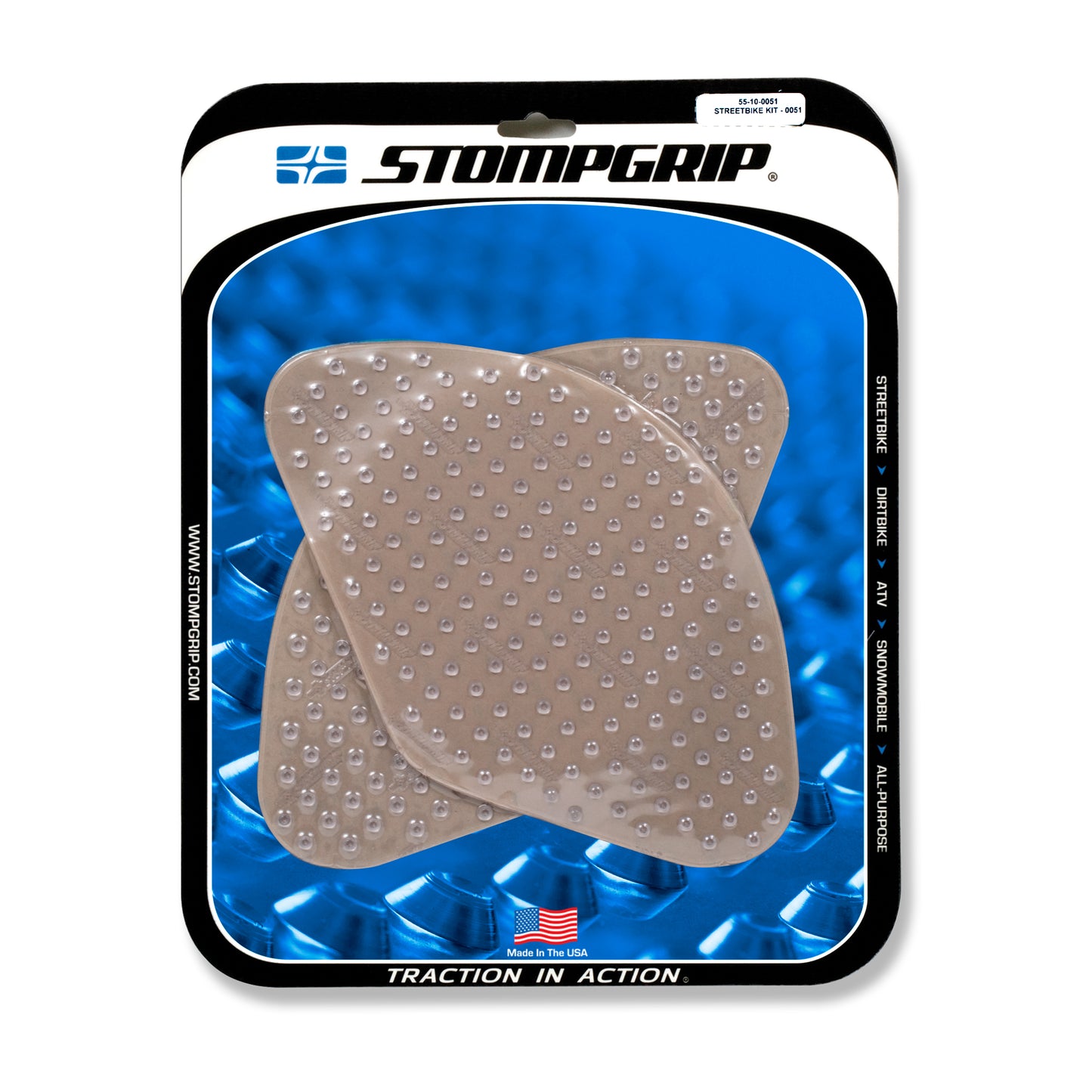 Stompgrip Streetbike Kit Clear Fits Suzuki 03-09 Sv650/1000
