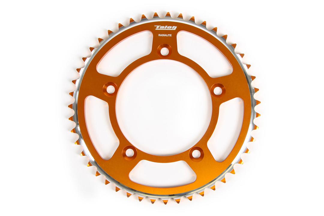 Talon Radialite Alloy Rear Sprocket Orange Fits KTM / Husqvarna Tc65