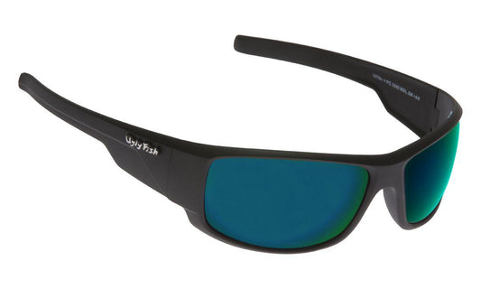 Ugly Fish Cannon Matt Black Frame, Green Lens