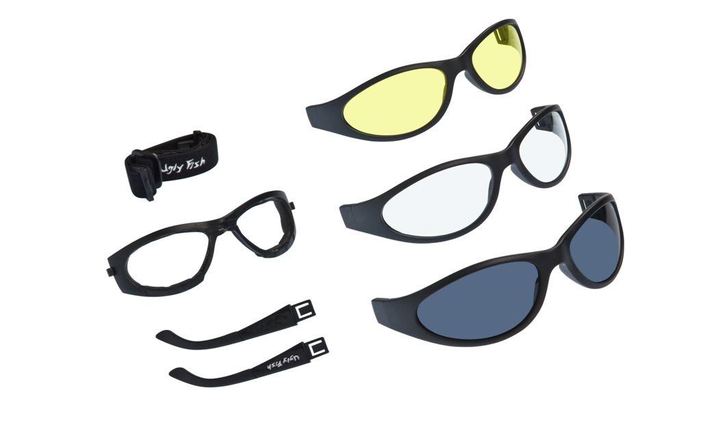 Ugly Fish Glide Matt Black Frame, 3Pk Lens