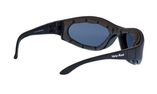 Ugly Fish Glide Matt Black Frame, Blue Revo Lens