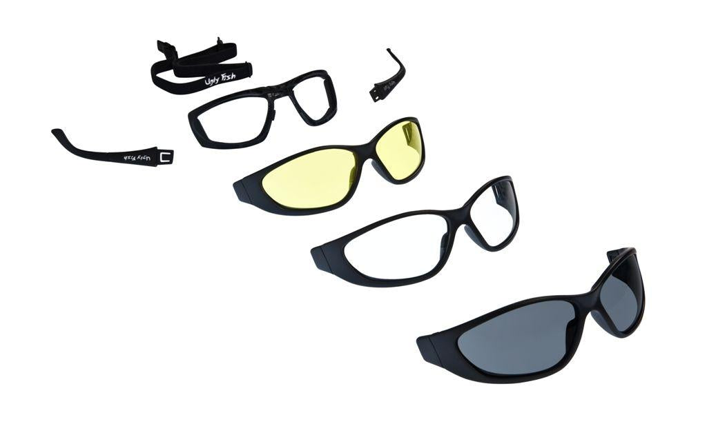 Ugly Fish Ultimate Matt Black Frame, 3Pk Lens