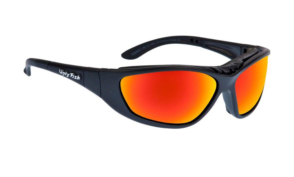 Ugly Fish Ultimate Matt Black Frame, Red Lens