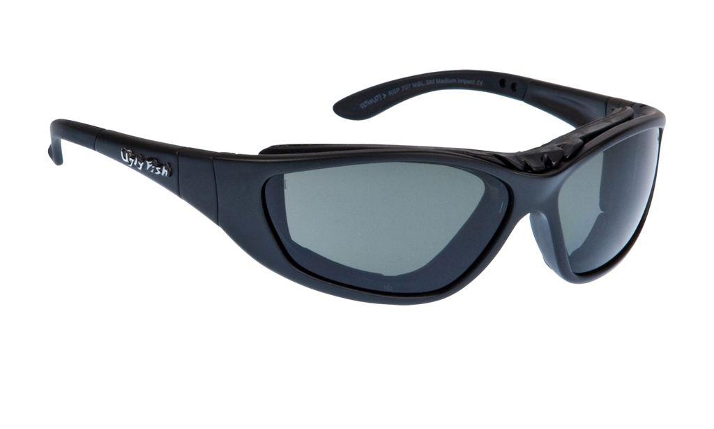 Ugly Fish Ultimate Matt Black Frame, Polarised Smoke Lens