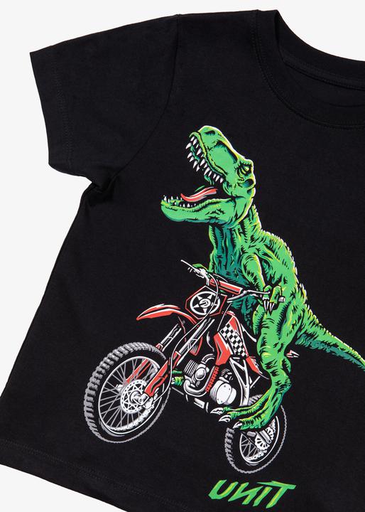 Unit Kids Tee T-Rex Black
