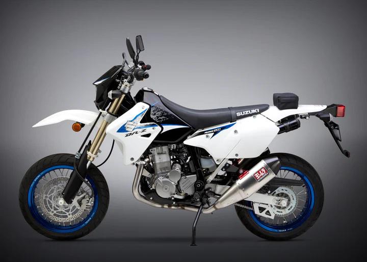 Yoshimura Suzuki Drz 400 S/Sm RS-4 Stainless Full Exhaust, W/ Aluminum Mufflers